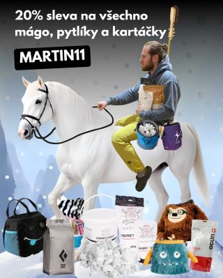 Martin přijíždí na bílém koni… a přiváží slevy i testovačku! 🤍 Dnes slavíme svátek sv. Martina jako správní lezci! Bílý...