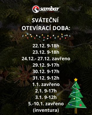 Dárky u nás pořídíš do 23.12. do večera a pro vybavení na lednová dobrodružství nebo utratit peníze z obálek “od Ježíška”...
